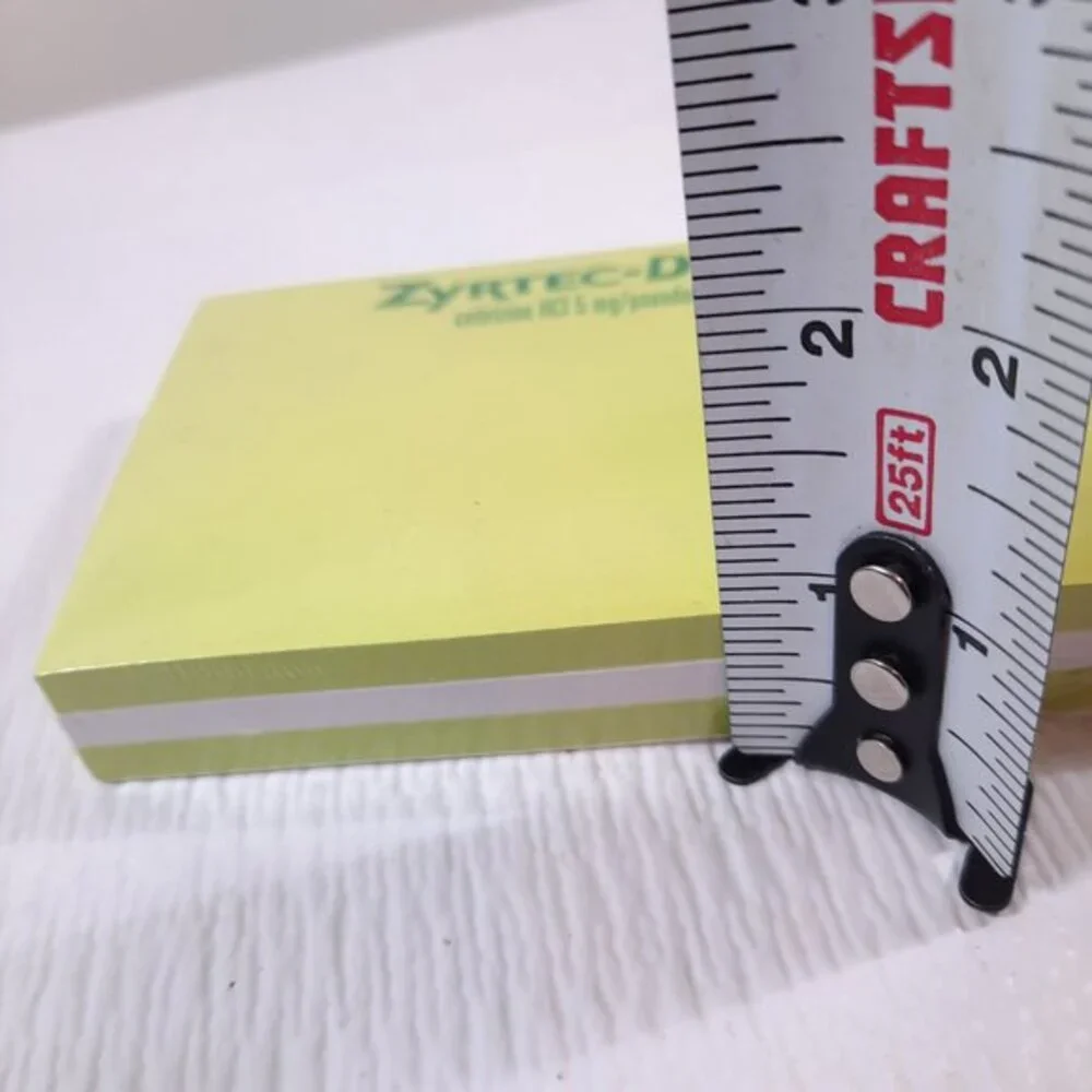 Zyrtec-D 12 hour Sticky‎ Notepad paper memo note pad Pharma promo Pharmaceutical
